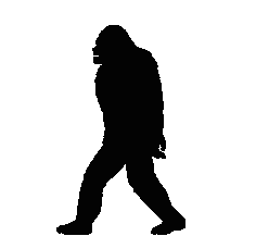 Gif animé Bigfoot leve les bras